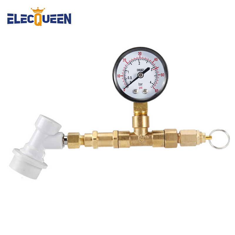 Fermentation Crock - Brew ความดันหมักวาล์ว Gauge, 0-60 Psi Co2