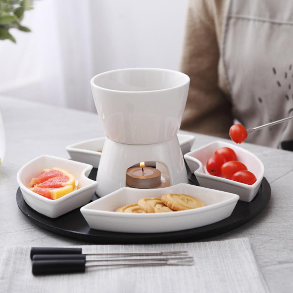หม้อฟองดูเซรามิก ชุดฟองดูช็อกโ - Fondue Pot Ceramic บทวิจารณ์และราคา
