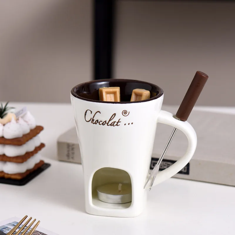 แก้วฟองดูช็อกโกแลต 130 มล. ถ้ว - Fondue Pot Ceramic บทวิจารณ์และราคา
