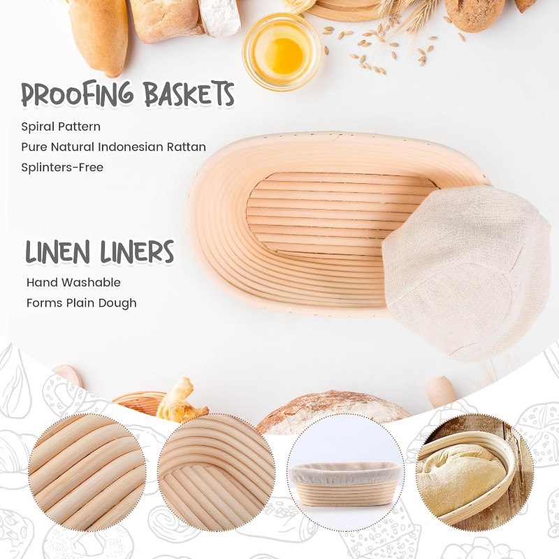 ตะกร้าสำหรับหมักขนมปัง PP ตะกร - Fermentation Crock บทวิจารณ์และราคา