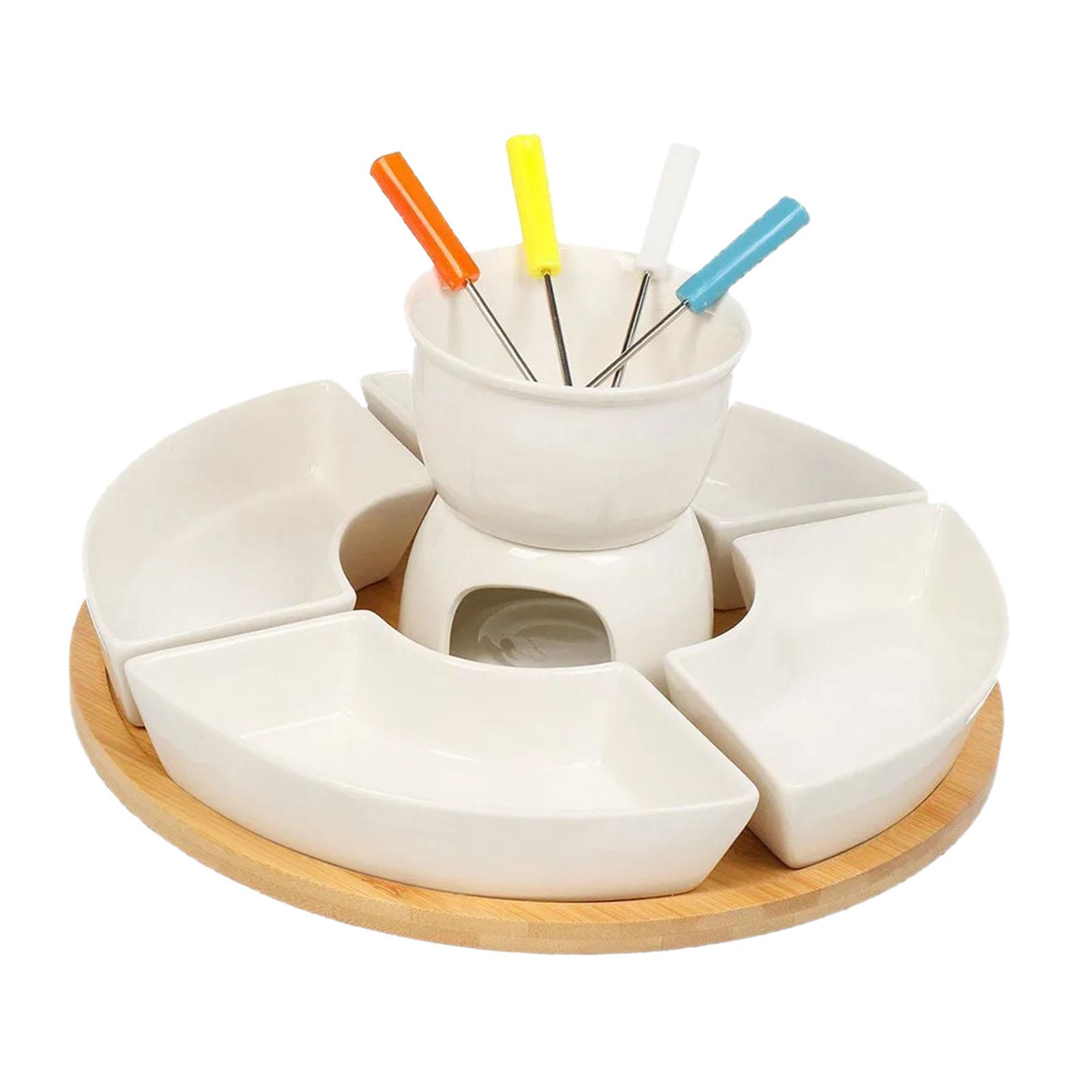 ชุดหม้อฟองดูพร้อมเตาอุ่นเนย ใช - Fondue Pot Ceramic บทวิจารณ์และราคา