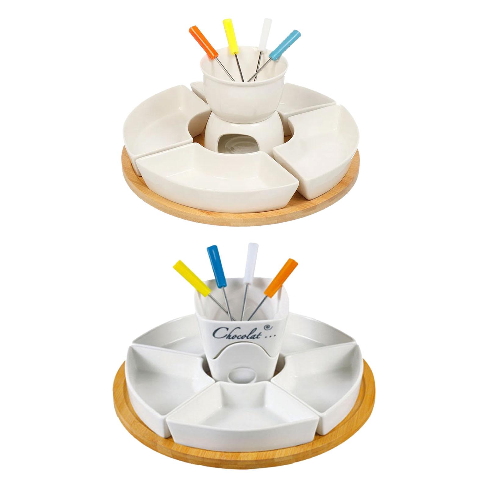 ชุดหม้อฟองดูพร้อมเตาอุ่นเนย ใช - Fondue Pot Ceramic บทวิจารณ์และราคา