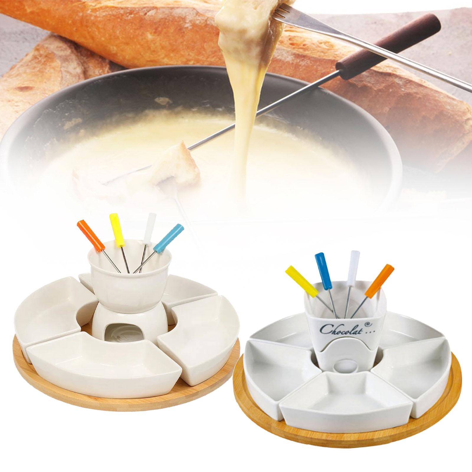 ชุดหม้อฟองดูพร้อมเตาอุ่นเนย ใช - Fondue Pot Ceramic บทวิจารณ์และราคา