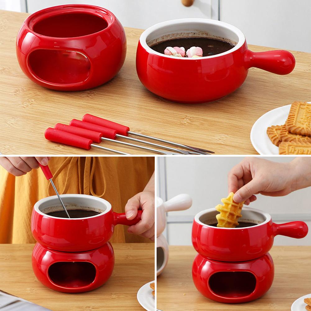 ถ้วยช็อกโกแลตฟองดู เซรามิกพร้อ - Fondue Pot Ceramic บทวิจารณ์และราคา