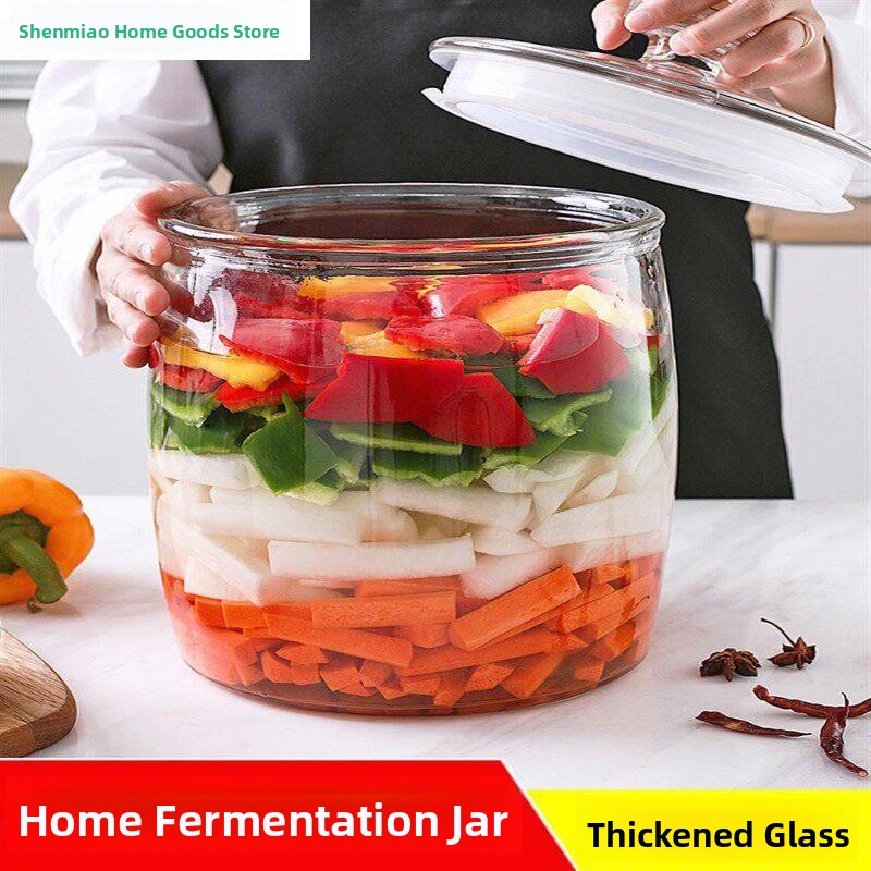 โถแก้วหนาพิเศษสำหรับกิมจิ พร้อ - Fermentation Crock บทวิจารณ์และราคา