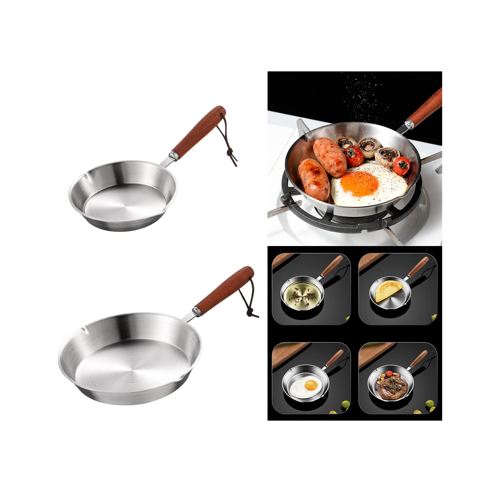 ห้องครัวกระทะสแตนเลสทําอาหารไข - Home Cooking Egg Sandwich บทวิจารณ์และราคา