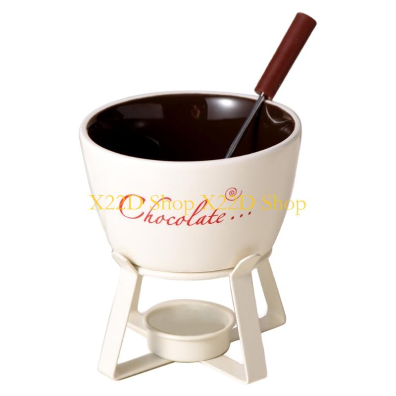 X22D หม้อฟองดูชุดส้อม, เซรามิค - Fondue Pot Ceramic บทวิจารณ์และราคา