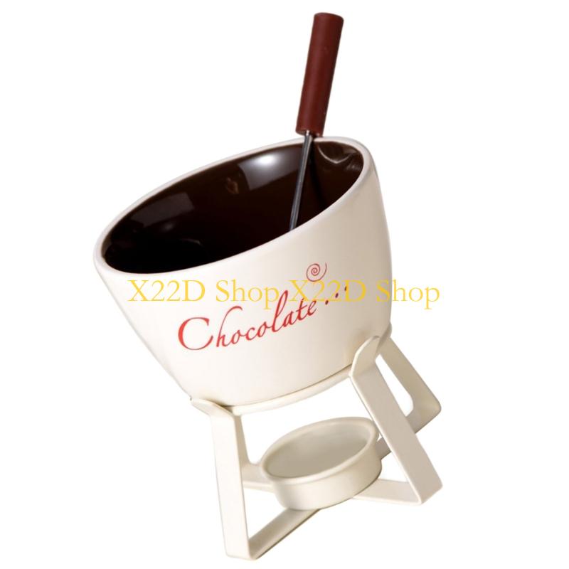 X22D หม้อฟองดูชุดส้อม, เซรามิค - Fondue Pot Ceramic บทวิจารณ์และราคา