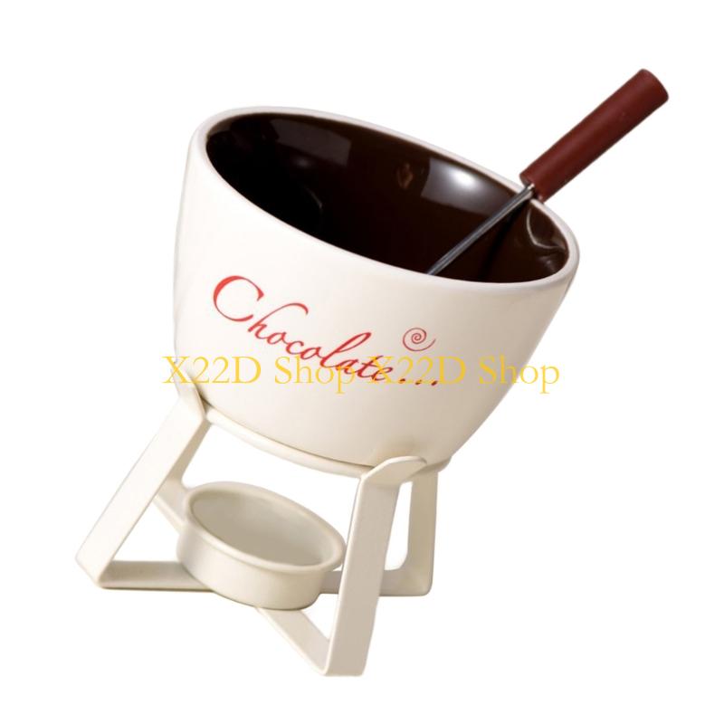 X22D หม้อฟองดูชุดส้อม, เซรามิค - Fondue Pot Ceramic บทวิจารณ์และราคา