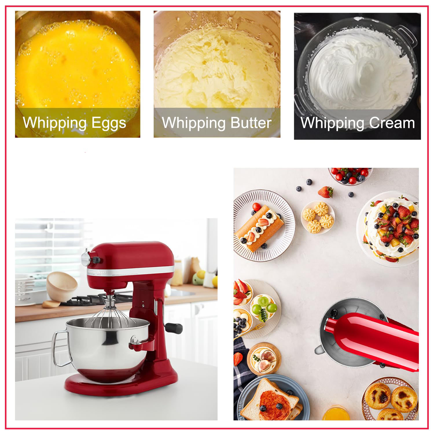 ตะกร้อตีแบบลวด สำหรับเครื่องผส - Kitchenaid Mixer Pro 600 บทวิจารณ์และราคา