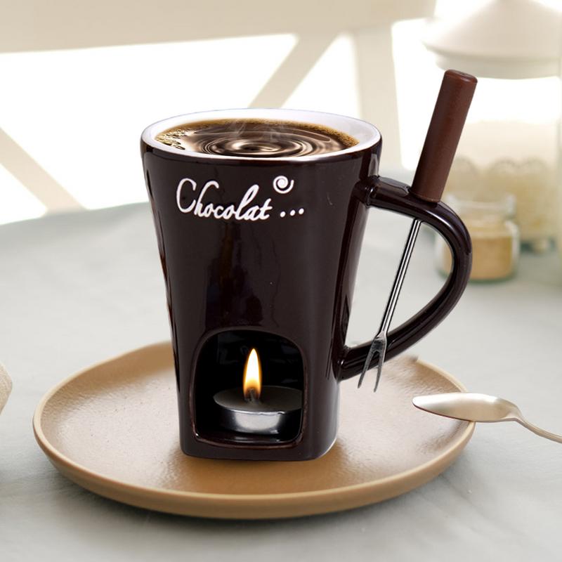 แก้วช็อกโกแลตหม้อร้อนเซรามิคละ - Fondue Pot Ceramic บทวิจารณ์และราคา
