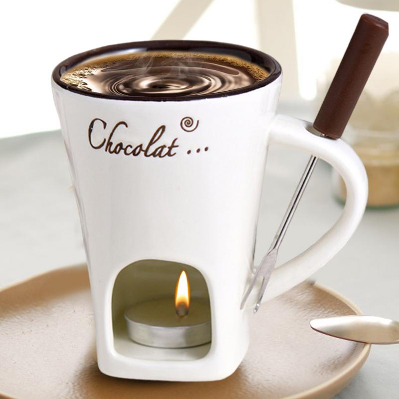 แก้วช็อกโกแลตหม้อร้อนเซรามิคละ - Fondue Pot Ceramic บทวิจารณ์และราคา