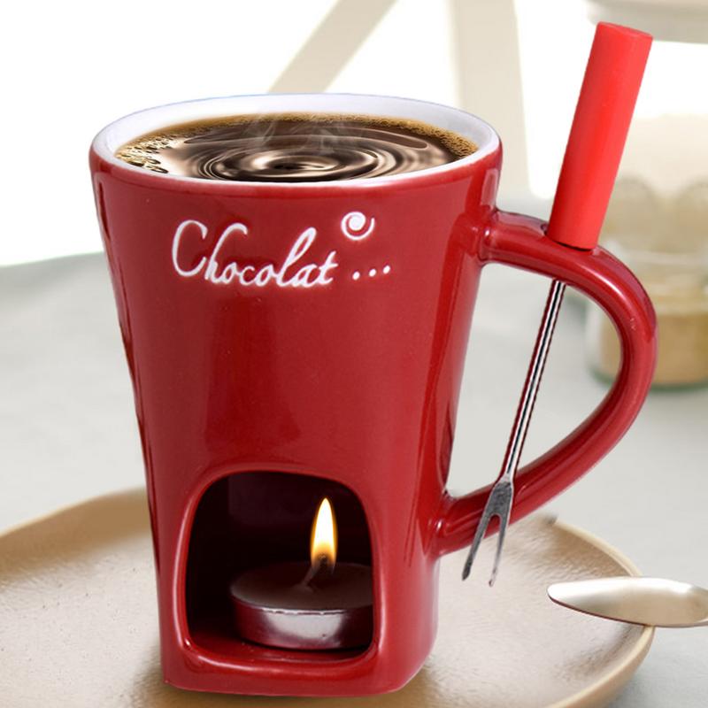 แก้วช็อกโกแลตหม้อร้อนเซรามิคละ - Fondue Pot Ceramic บทวิจารณ์และราคา