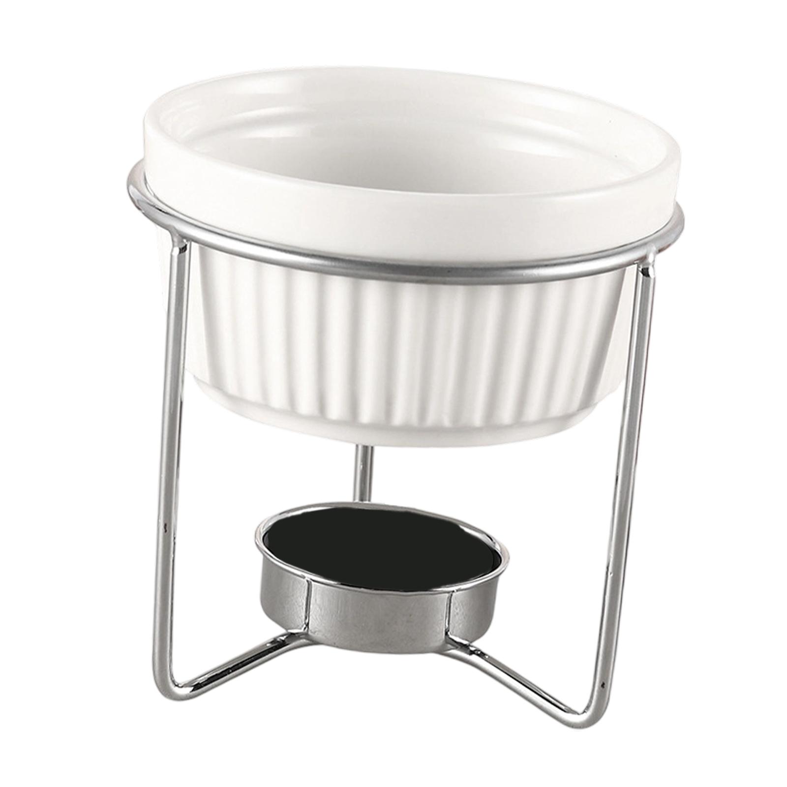 หม้ออุ่นเนยเซรามิกพร้อมชั้นวาง - Fondue Pot Ceramic บทวิจารณ์และราคา