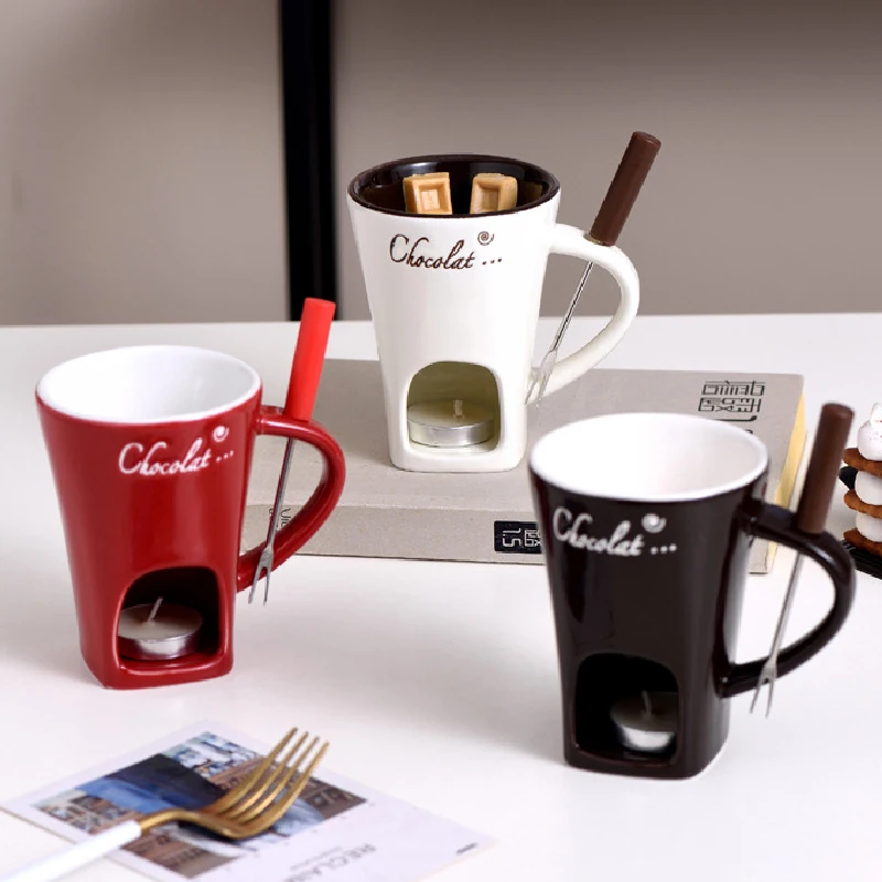ฟองดูแก้วชีสเนยละลายหม้อเนยเคร - Fondue Pot Ceramic บทวิจารณ์และราคา